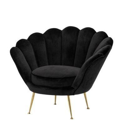 Customized Leisure Living Room Upholstery Armchair Velvet Sofa Chair