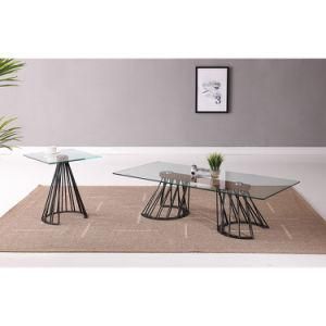 Factory Tempered Glass Modern Coffee Table