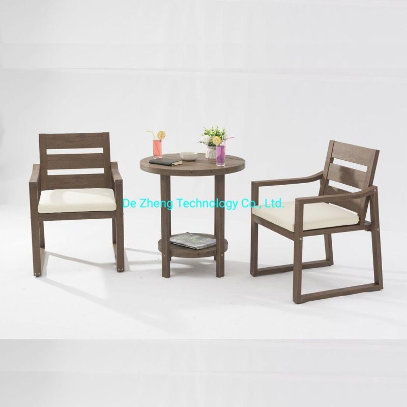 New Products Outdoor Patio Wooden Teak Garden Restaurant Dining Table Set