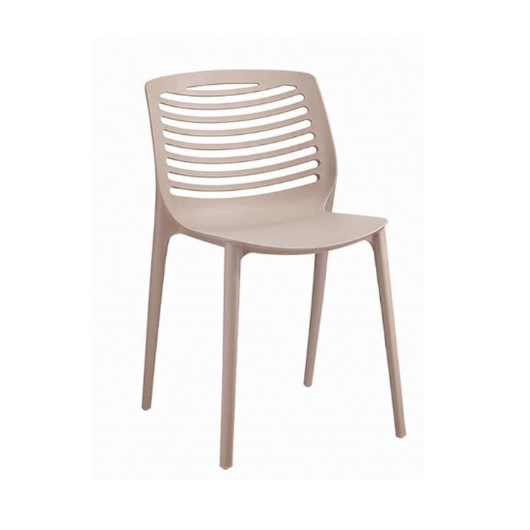 Modern Nordic Colorful PP Plastic Hotel Restaurant Garden Dining Chairs for Outdoor