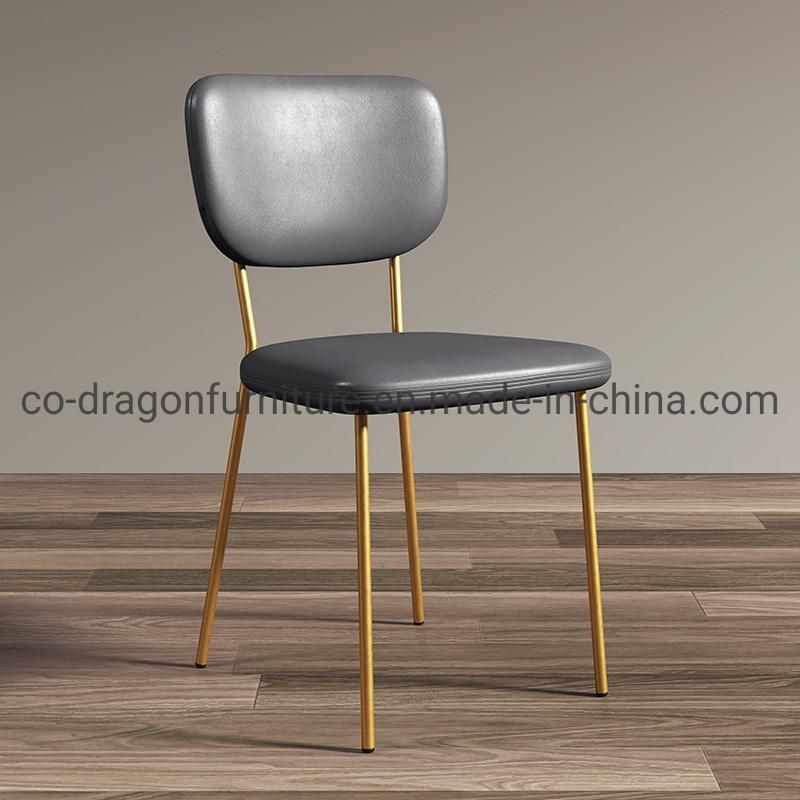 Wholesale Modern Furniture Metal Leg Leather Restaurant Dining Chair Set
