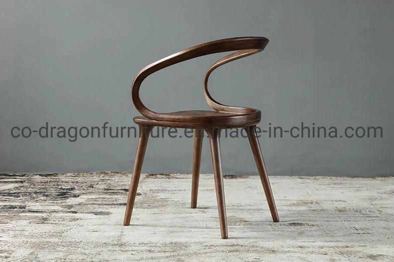 Modern Fashion Dining Furniture Solid Wood Dining Chair with Arm