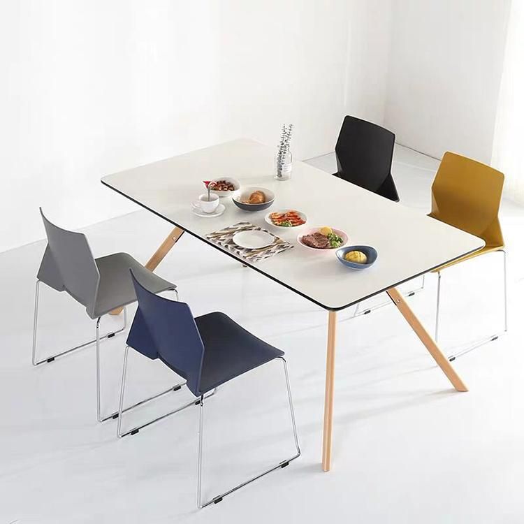 Minimalist Italian Luxury Office Chair Yellow Nordic Dining Chair