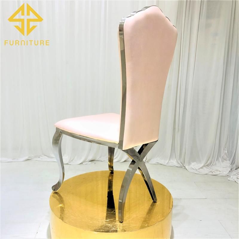 Elegant Hotel Banquet Furniture Upholstered Velvet Gold Dining Chair