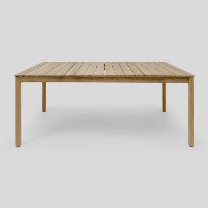 Outdoor Restaurant Solid Oak/Ash/ Walnut/ Beech/ Cherry Wood Modern Dining Table Modern Design Dining Chair and Table for Home Furnitur Leisure Conference Table