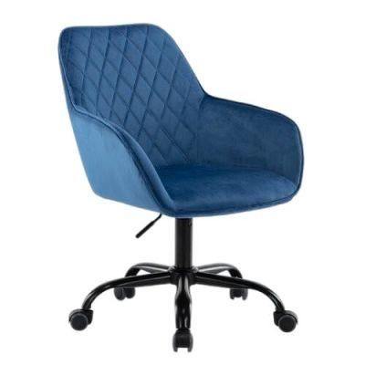 Hot Sale Fabric Seat Specific Use Swivel Chair with Wheels Simple Home Office Desk Chair