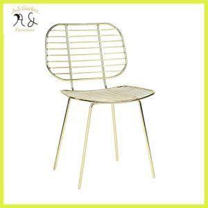 Restaurant Furniture Metal Copper Dining Cafe Chair