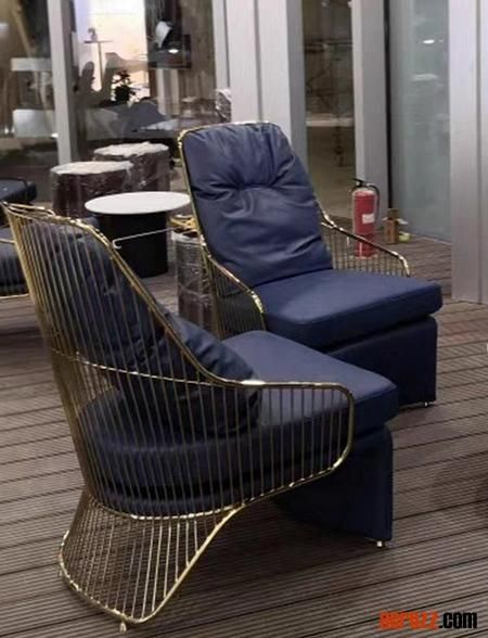 Original Luxury Design Brass Gold Copper Stainless Steel Colette Chair Lounge Sofa