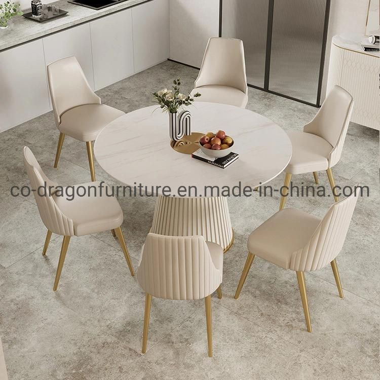 Fashion Round Dining Table with Marble Top for Dining Furniture