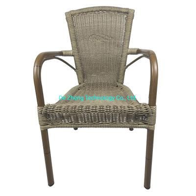 Stylish Europe High Back Queen Chair Restaurant Garden Water Proof PE Rattan Outdoor Furniture