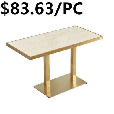 Modern Metal Restaurant Furniture Party Banquet Wedding Hall Hotel Dining Table