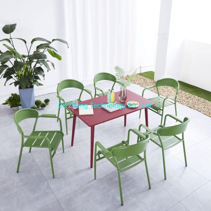 Contract Commerical Patio Garden Dining Table and Chair Sets for Hotel Furniture