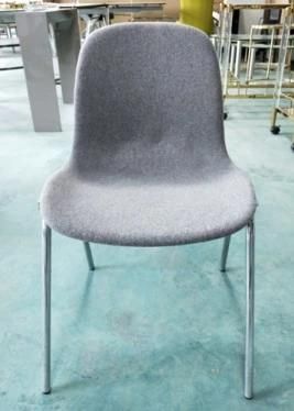Moulded Seat Dining Chair Stainless Steel Side Chair Restaurant Chair