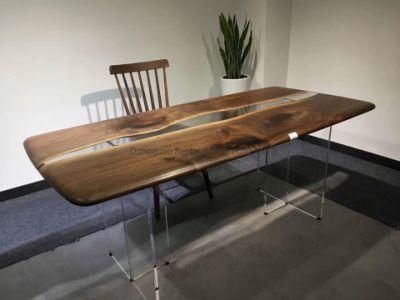 Custom Size Live Edge Walnut Solid Wood Table Top /Walnut Butcher Block Top /Wooden Kitchen Countertop / Console Top /Epoxy Resin River Table