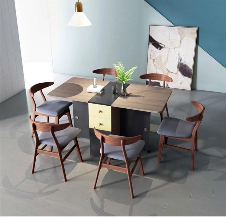 Wholesale Modern Multi Function Furniture Extendable Wood Rectangle&Round Console