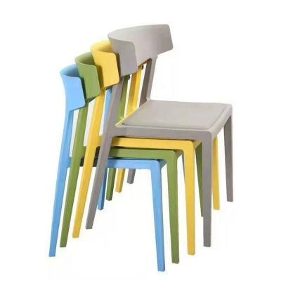 Wholesale Outdoor Furniture Garden Resin Chair Cheap White Stackable Colorful Plastic Dining PP Chairs