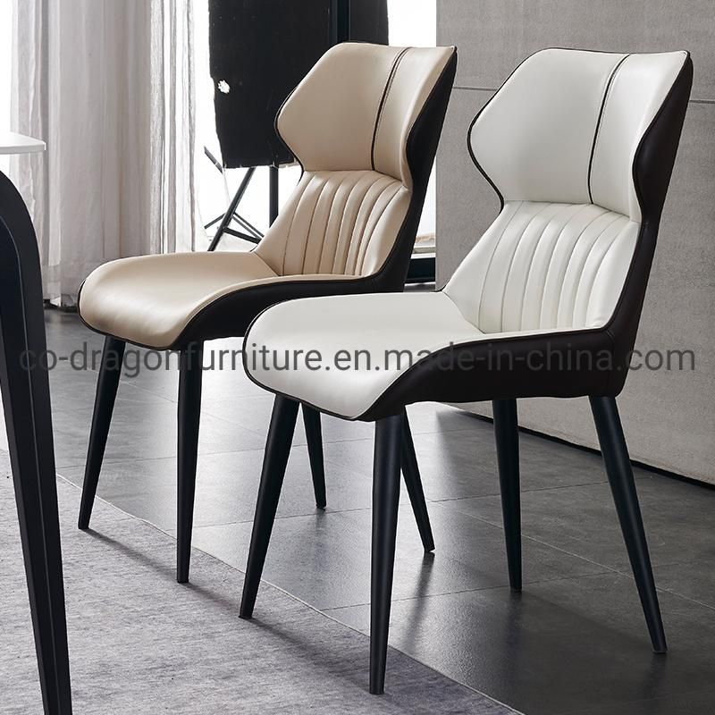 Fashion Wholesale Home Furniture High Back Steel Leather Dining Chair