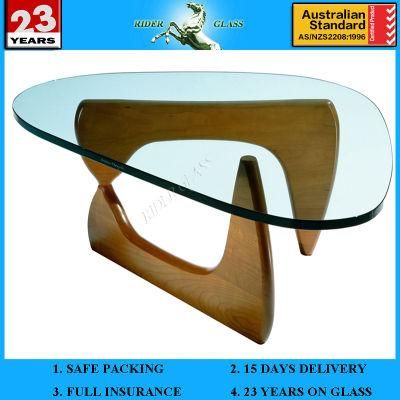 3mm10mm12mm Tempered Round Coffee Dining Top Glass Table