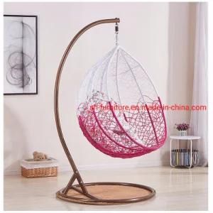 Hotel Style Outdoor Egg Shaped Rattan Wicker Swing Chair