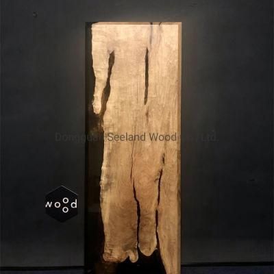 Raw Edge Solid Wood Resin Table