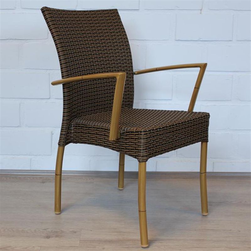 Easily to Put Away Rattan Dining Room Stackable Chair