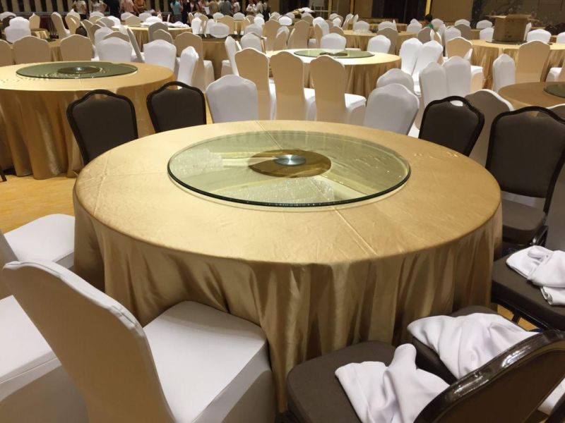 Popular Plywood Banquet Event Wedding Hotel Rental PVC Dining Table