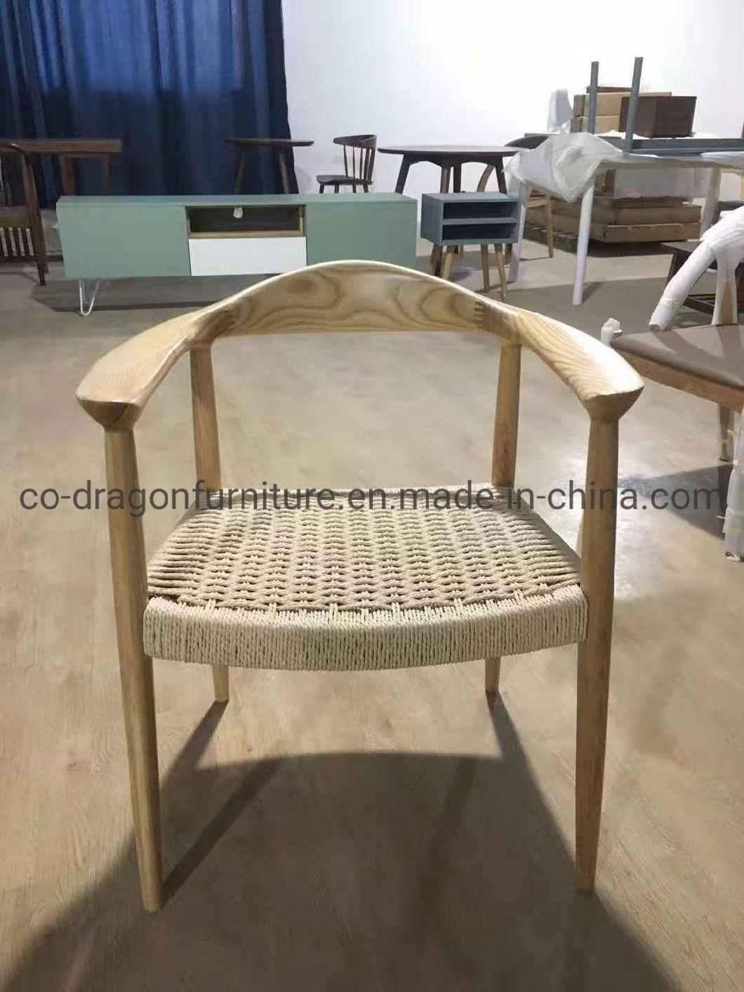 2021 New Design Dining Furniture Wooden Dining Chair with Rattan