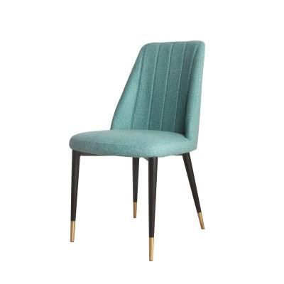 Hotel Modern Furniture Living Room Metal Fabric Dining Chair