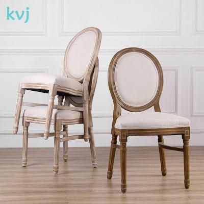 Kvj-7141 Round Back Wedding Renting Stacking Louis Chair