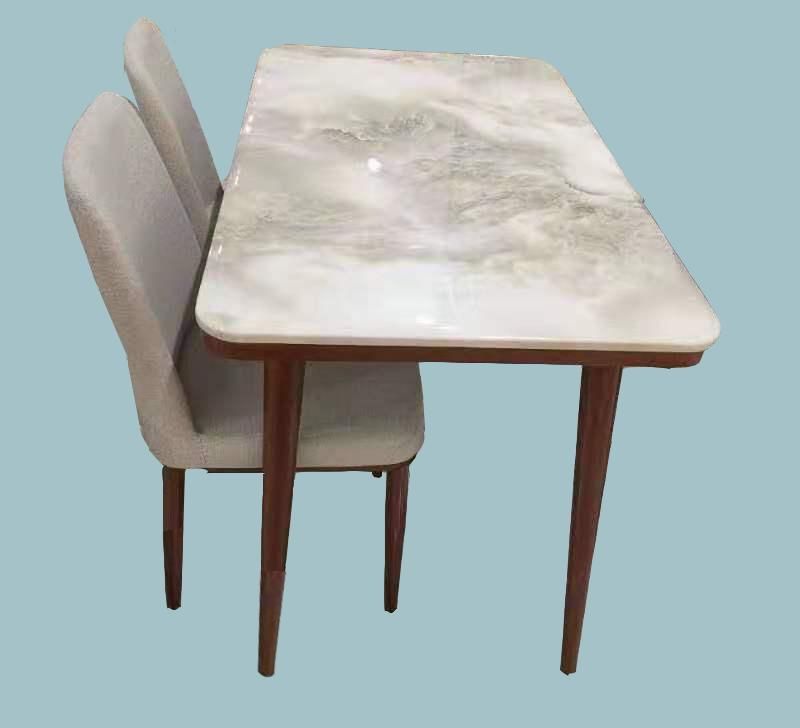 Marble Design Modern Luxury Furniture Dining Table with 6 Seats
