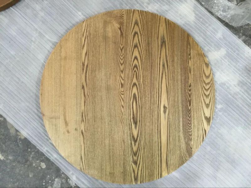 Coffee Shop Furniure Solid Wood Round Dining Table Top