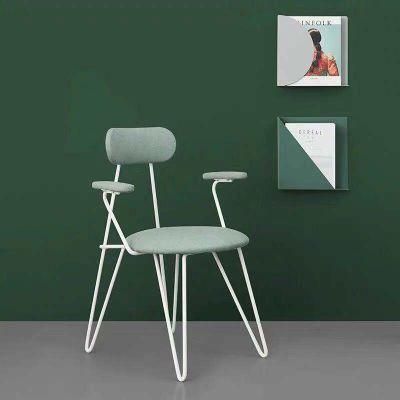 Fashion V Leg Dining Chair Steel Italy Design Steel Armchair