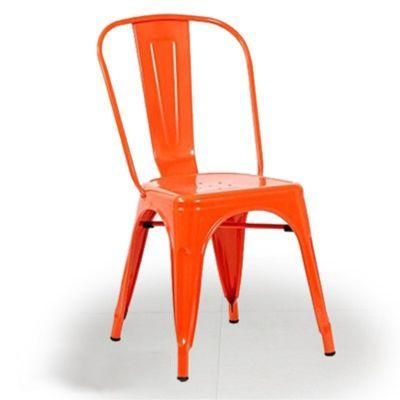 Free Sample Factory Colorful Metal Outdoor Leisure Hotel Dining Room Furniture Modern Restaurant Dining Chair