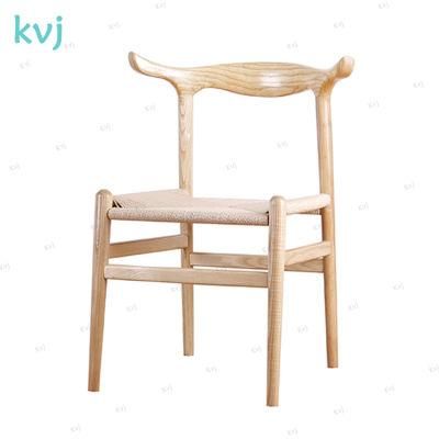 Kvj-7031 Corn Horn Modern Traditional Restaurant Solid Wood Dining Chair