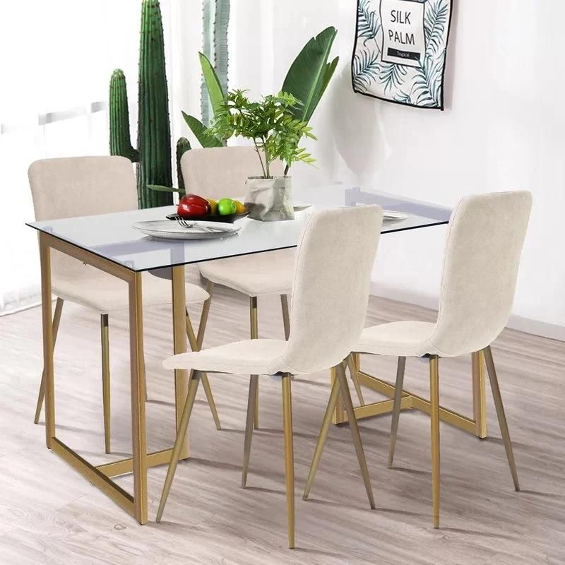 Free Sample Italian Furniture Cafe Table Dining Round Dining Table Set Glass Modern
