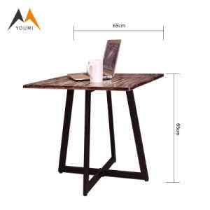 Factory Wholesale Modern Luxury Small Square Cafe Marble Tables