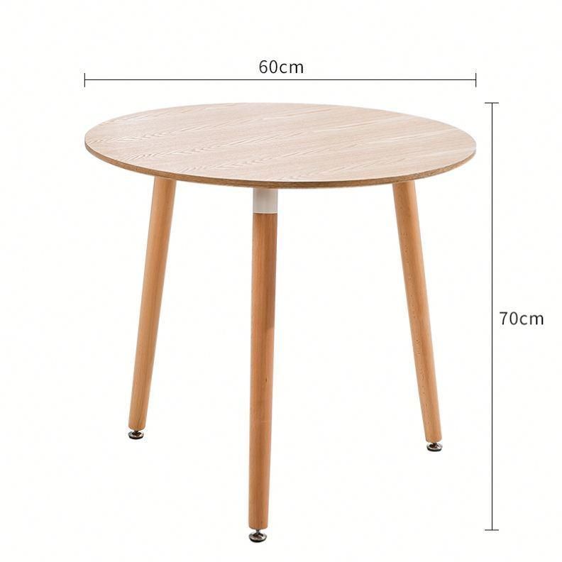 Cafe Chairs and Tables Wholesales Modern Coffee Table MDF Round Dining Table Set