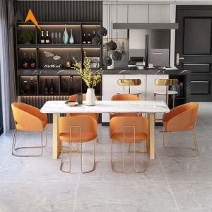 Factory Direct Sale Modern Metal Table and Chairs for Dining Room