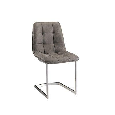 Modern Design Home and Kitchen Furniture Dining Chair with Chromed Leg