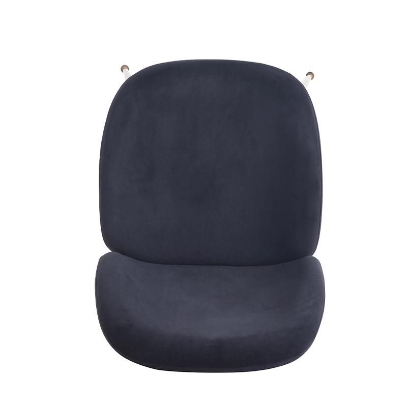 Nordic Simplec Light Luxury Metal Upholstered Elegant Modern Velvet Dining Room Chairs