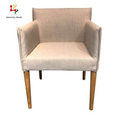 Japanese Simple Style Beige Color Home Cafe Shop Restaurant Dining Chair