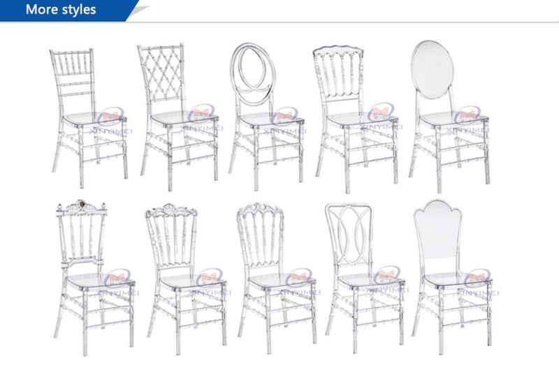Royal Design Knock Down Transparent Resin Party Napoleon Chair Wholesale