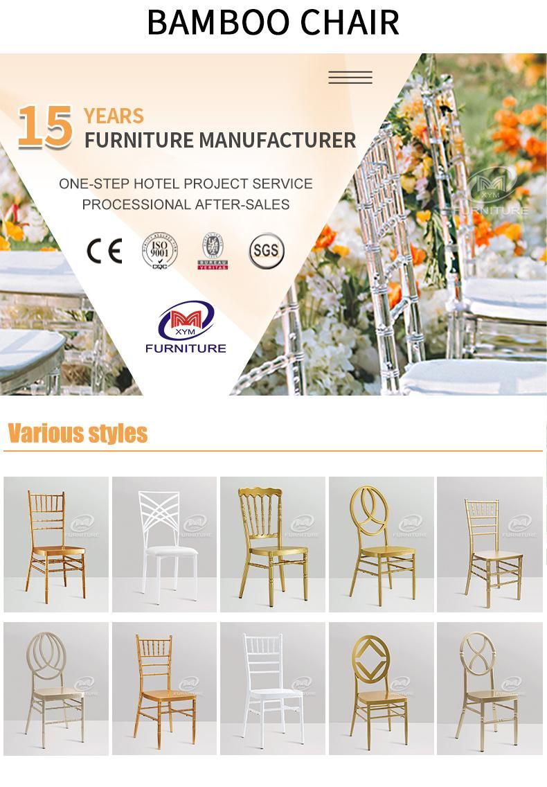 Manufacturer Sale Fancy Golden Wedding Chiavari Chair