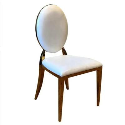 White PU Leather Velvet Fabric Seat Iron Frame Dining Chair