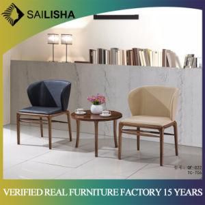 Living Room Modern Wooden Tea Table and Comfortable Chair Furniture Set