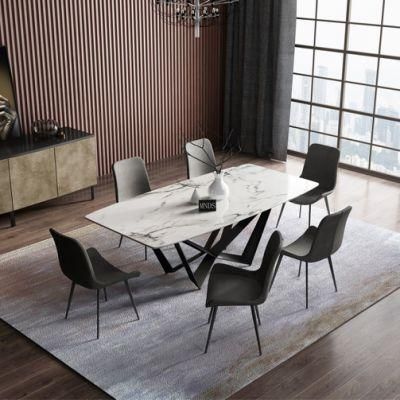 Modern Home Furniture Dining Restaurant Marble Leisure Living Room Dining Table
