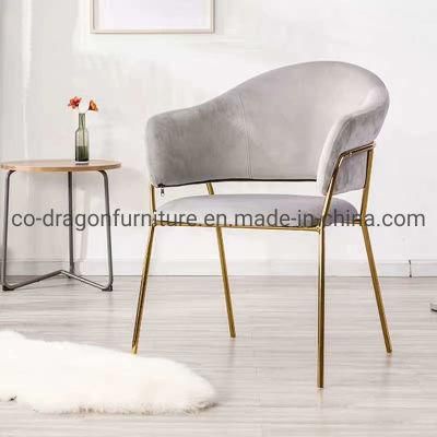 Hot Sale Luxury Metal Velvet Dining Chair for Dining Furniture