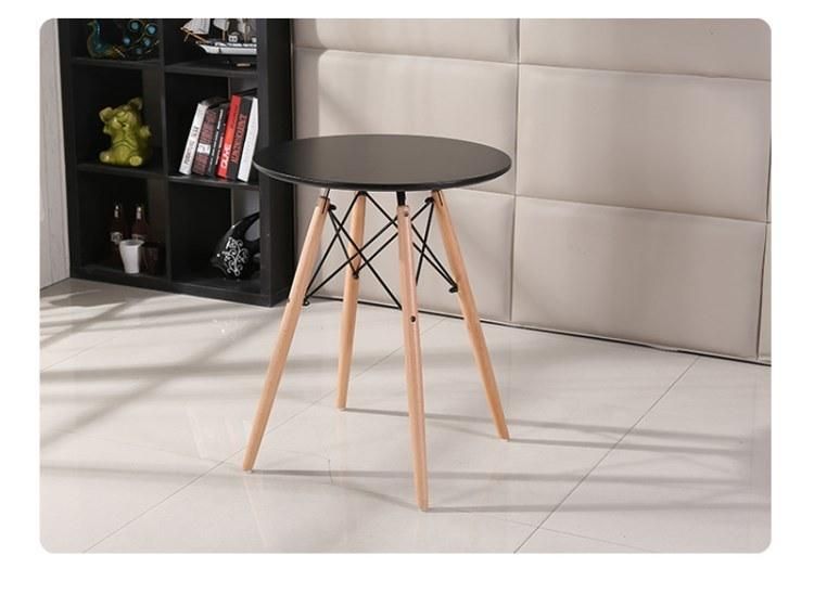 Home Furniture Table Sillas Y Mesas Nordic Home Side Tables 80 Diameter Wood Round Coffee MDF Dining Table