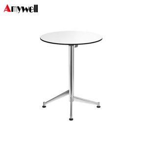 Amywell High Density Anti-Abrasive Solid Phenolic Compact Laminate White Dining Table