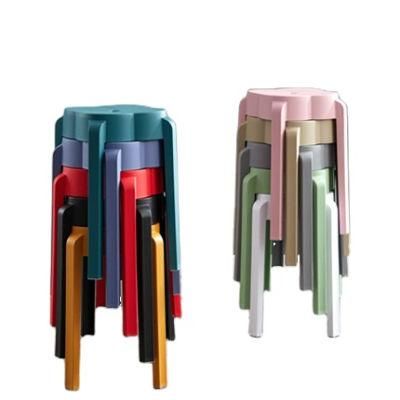 Modern Plastic Stool Leisure Bar Waiting Area Plastic Creative Round Stool